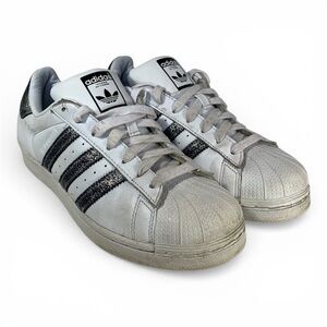 Adidas Superstar Women's White Sneakers -  Sz. 9